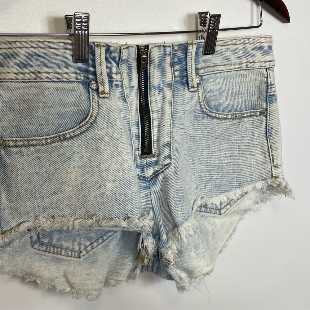 Kendall and Kylie High Rise Cut Off Shorts - Picture 5 of 6